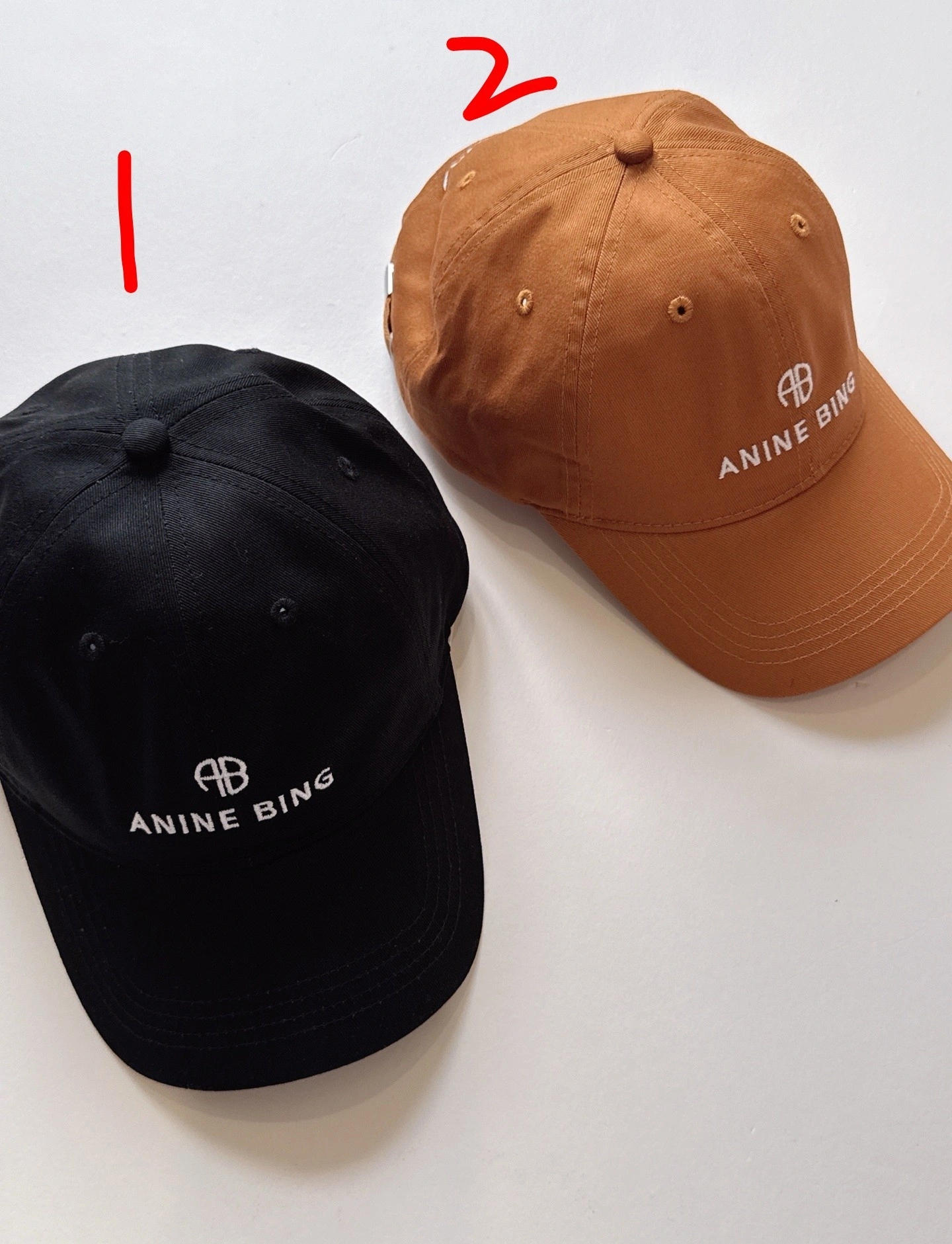HD-- Other brands embroidery ANINE BING height：18.5cm width：6.6cm 2colour item:E-F246E1797-2T